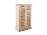 Cabinete with 2 doors and 2 drawers in natural wood