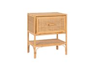 bambu and rattan night table with one drawer
