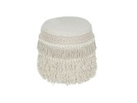 organic chic round pouf
