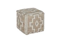 pouf made of yute and wool