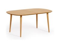 extendible oak dining table