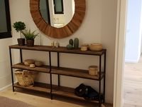 CONSOLE TABLE METAL WOOD