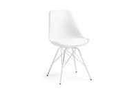 white scandi dining chair