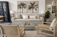 Cantabria linen sofa in Mediterranean living room – Lifestyle Mallorca