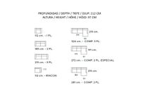 Saint Tropez modular sofa dimensions and configurations with chaise longue options – Lifestyle Mallorca